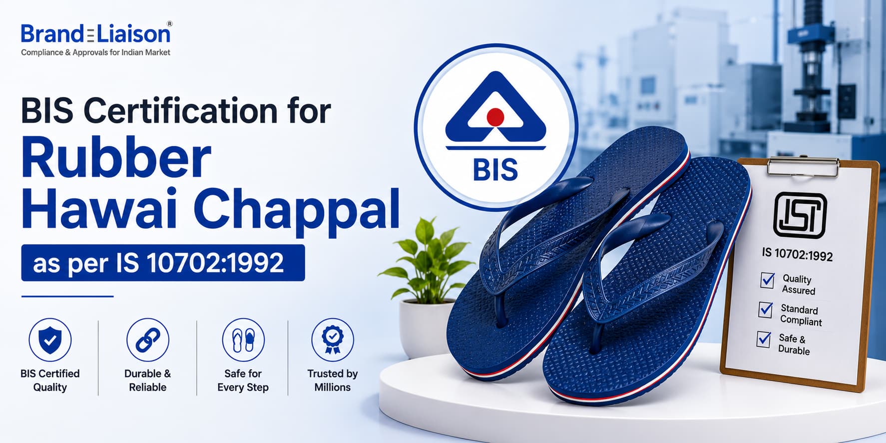 BIS Certification for Rubber Hawai Chappal