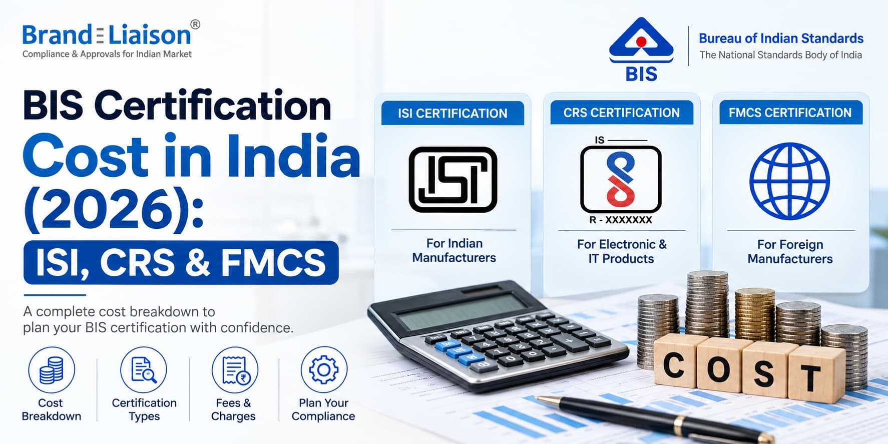 Complete BIS Certification Cost in India 2026