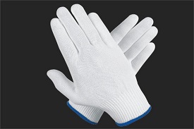 Nylon Knitted seamless gloves for tobacco harvesters