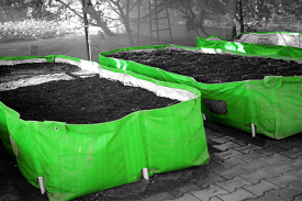 High Density Polyethylene (HDPE) woven beds for vermiculture