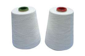 100 Percent Polyester Spun Grey and White Yarn (PSY)