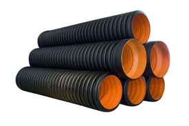 Unplasticized polyvinyl chloride UPVC single wall corrugated pipes for drainage