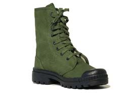 Canvas Boots Rubber Sole