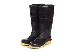 Industrial and protective rubber knee and ankle boots